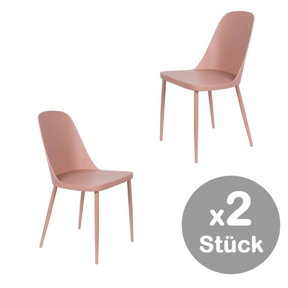 Pip 2er Set Stühle Kunststoffschale