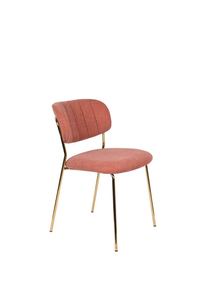 Jolien 2-er Set Stühle Gold / Pink