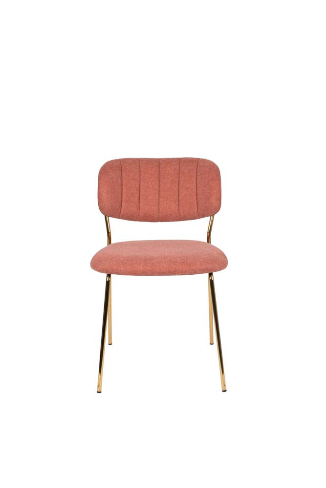 Jolien 2-er Set Stühle Gold / Pink