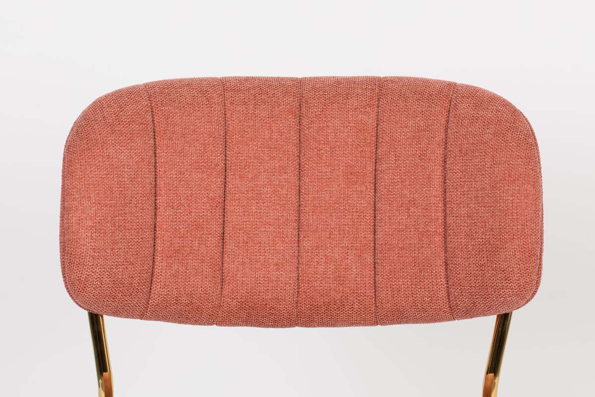 Jolien 2-er Set Stühle Gold / Pink