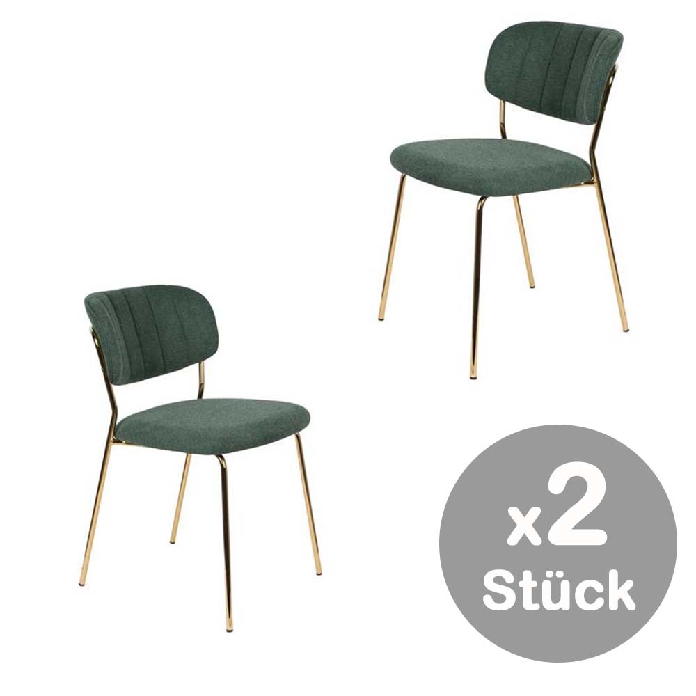 Jolien 2er Set Stühle Gold
