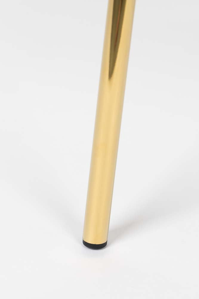 Jolien 2-er Set Stühle Gold / Dunkelgrün