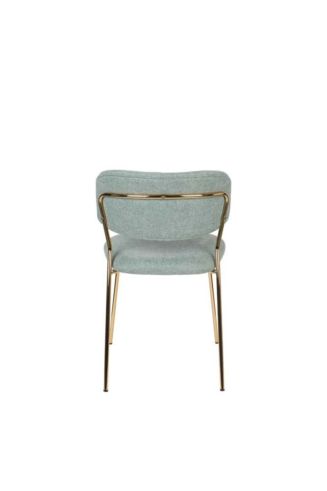 Jolien 2-er Set Stühle Gold / Hellgrün