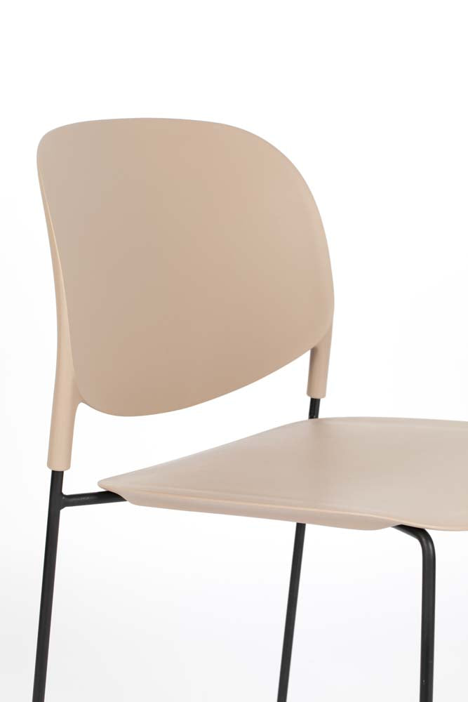 Stacks 4-er Set Stühle Beige