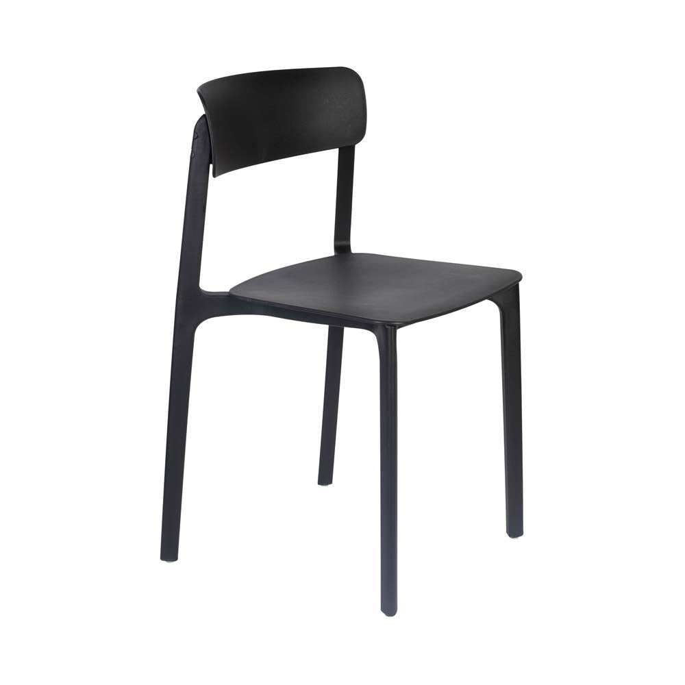Clive 4-er Set Stühle Schwarz