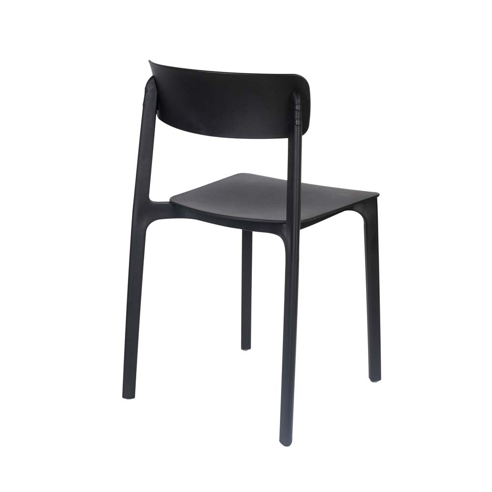 Clive 4-er Set Stühle Schwarz
