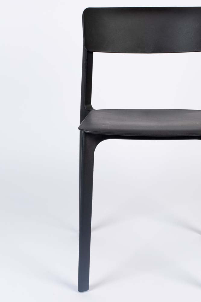 Clive 4-er Set Stühle Schwarz