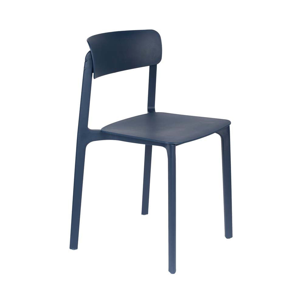 Clive 4-er Set Stühle Dunkelblau