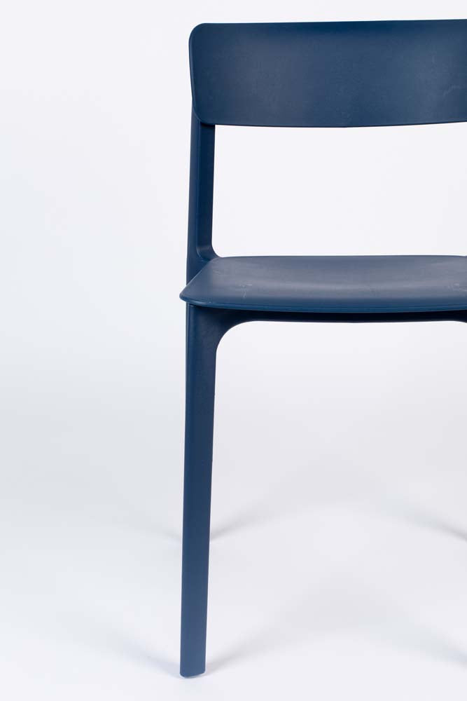 Clive 4-er Set Stühle Dunkelblau