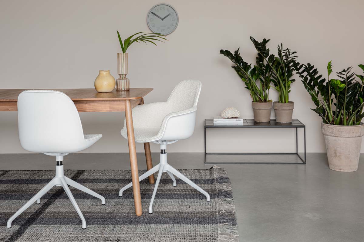 Albert Kuip Swivel 2-er Set Stühle Weiß