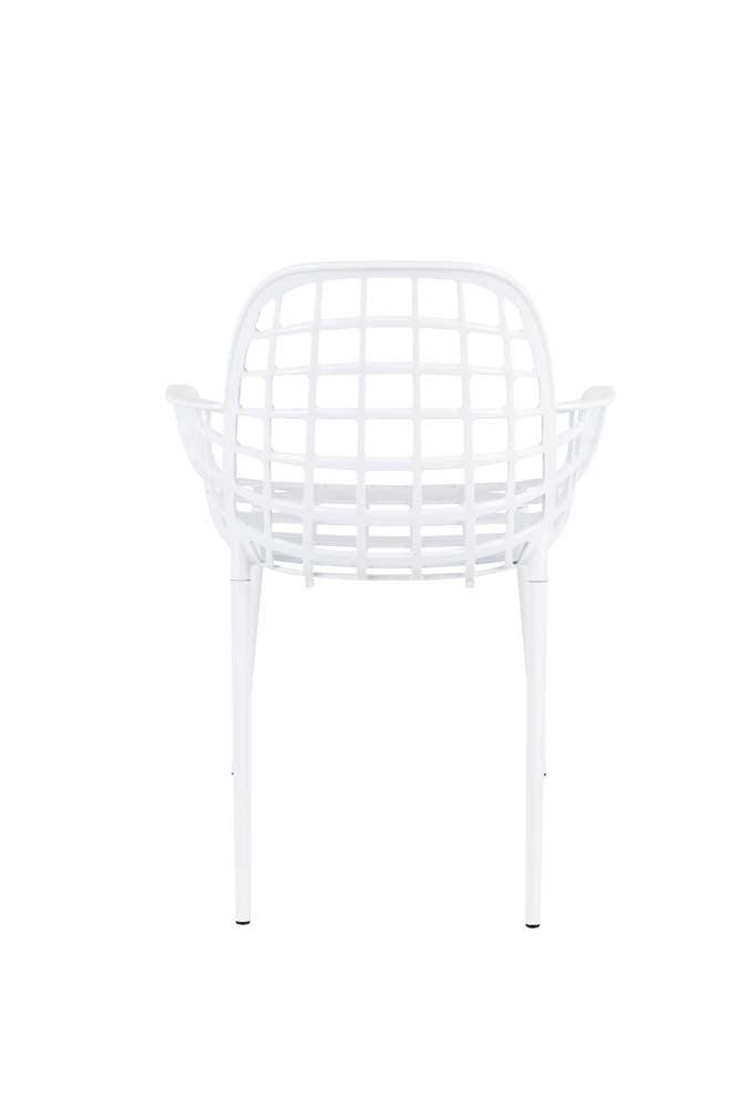 Albert Kuip 2-er Set Gartenarmlehnstühle Weiß
