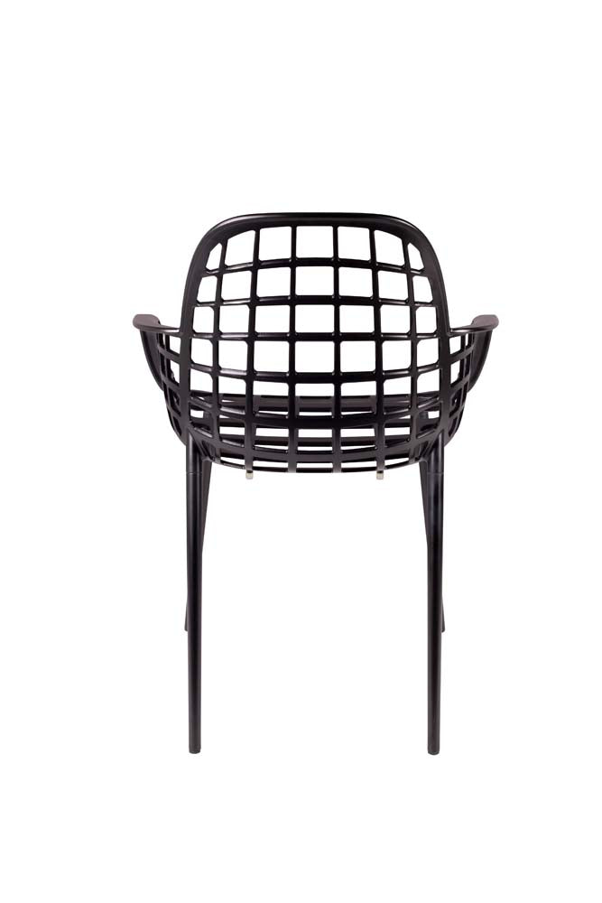 Albert Kuip 2-er Set Gartenarmlehnstühle Schwarz