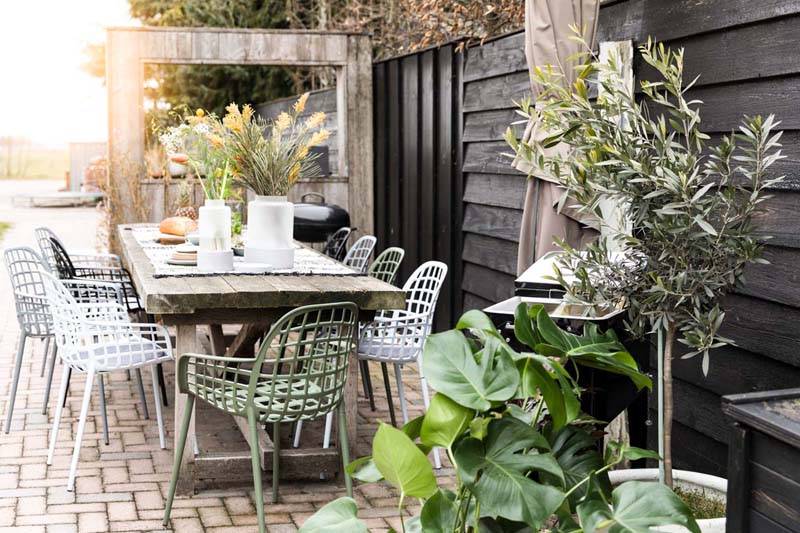 Albert Kuip 2-er Set Gartenarmlehnstühle Hellgrau