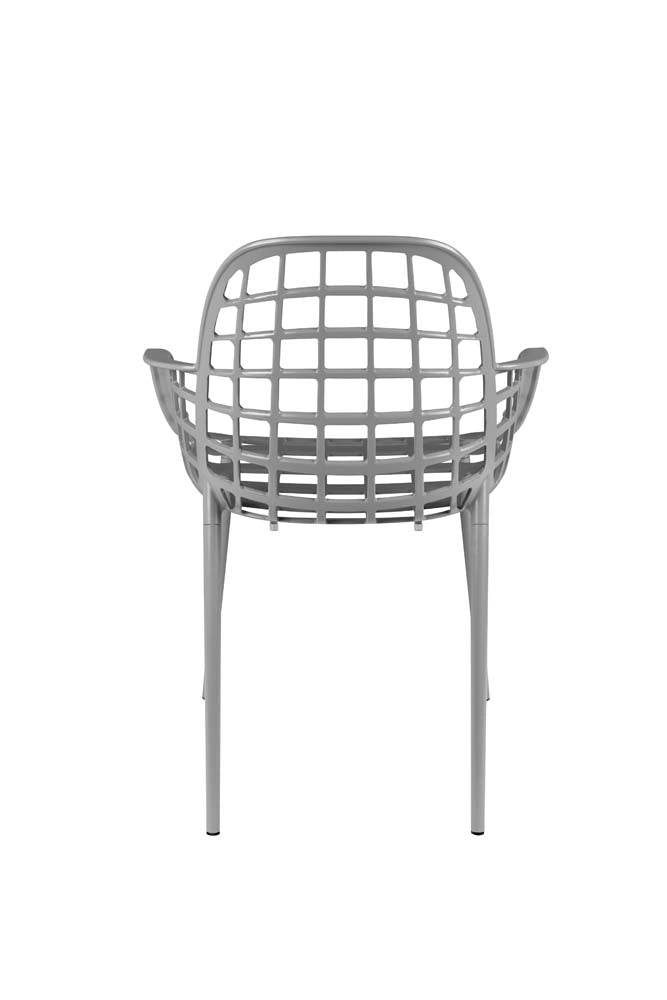 Albert Kuip 2-er Set Gartenarmlehnstühle Hellgrau