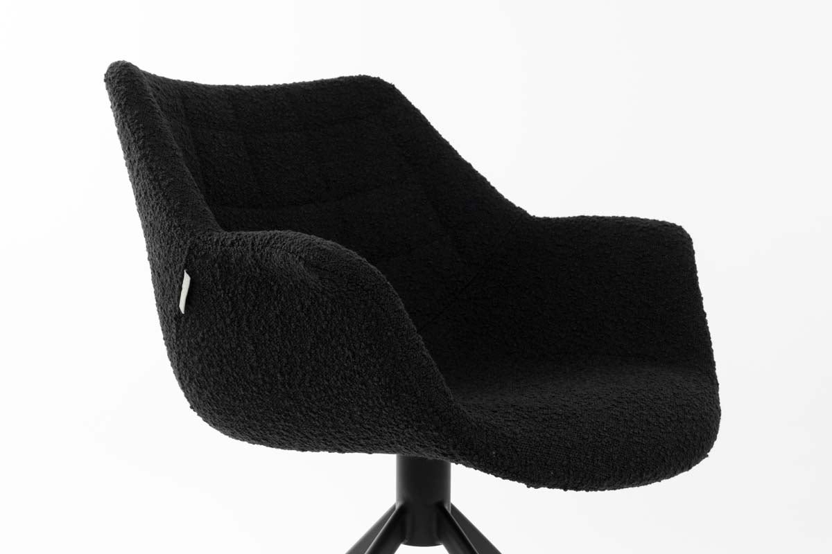 2x Armlehnenstuhl DOULTON SWIVEL Schwarz