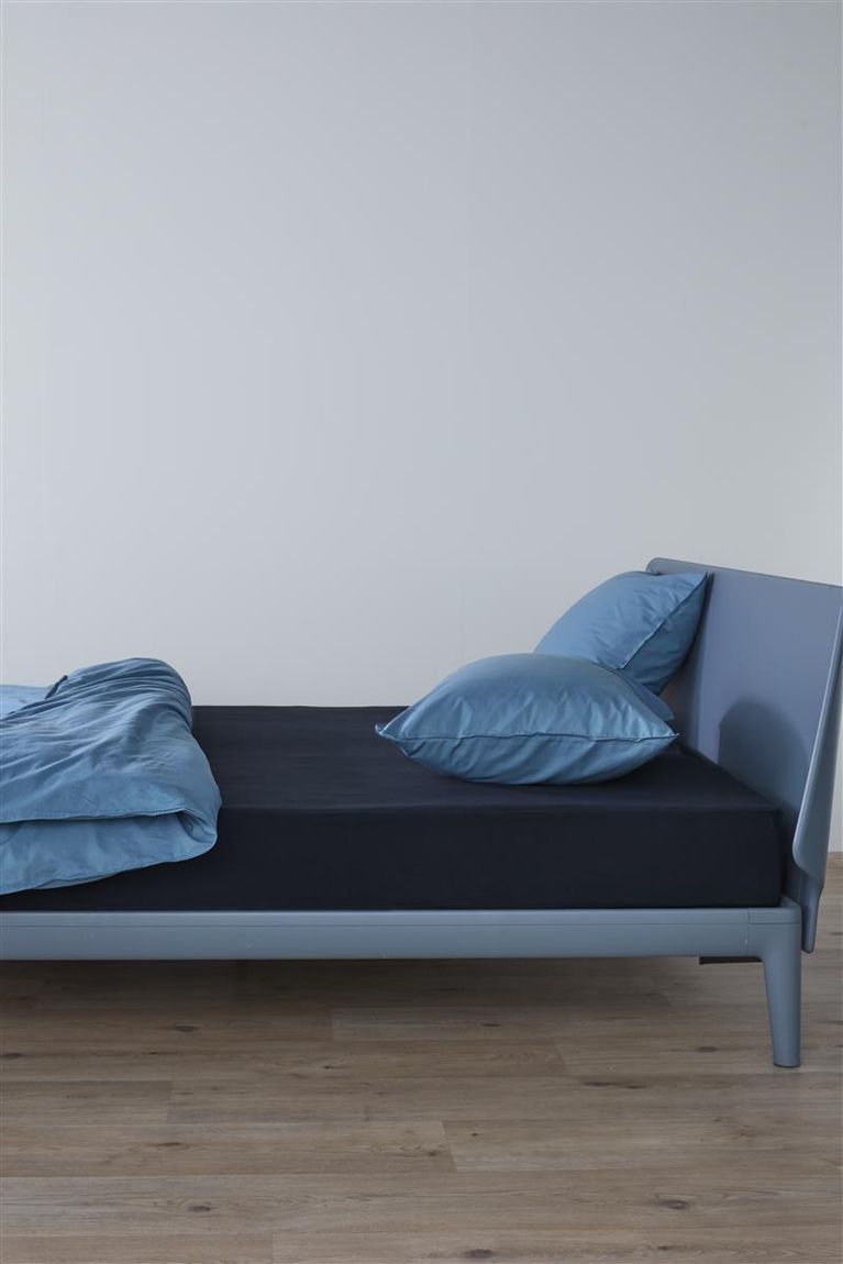 BH Jersey TD Spannbettlaken für Topper Marineblau