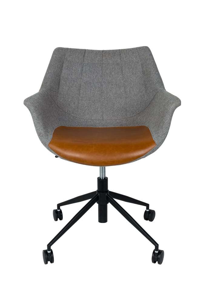 Doulton Bürostuhl höhenverstellbar Grau/Braun
