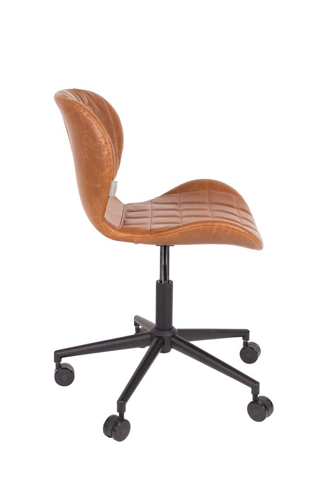 OMG Bürostuhl höhenverstellbar Braun