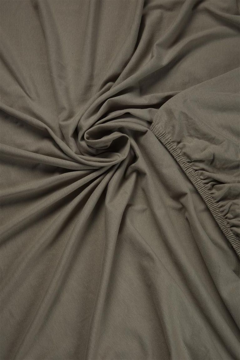 BH Jersey TDS Splittopper-Spannbettlaken Taupe