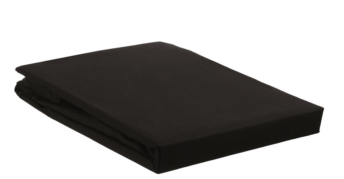 BH Percale HL Spannbettlaken Schwarz