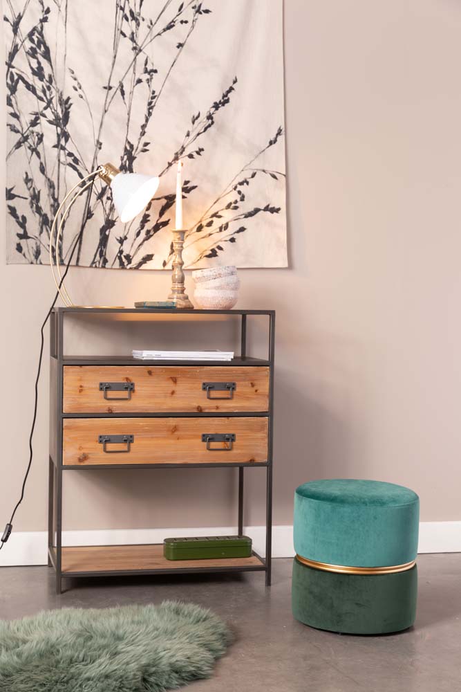 Bubbly Hocker Blau / Grün