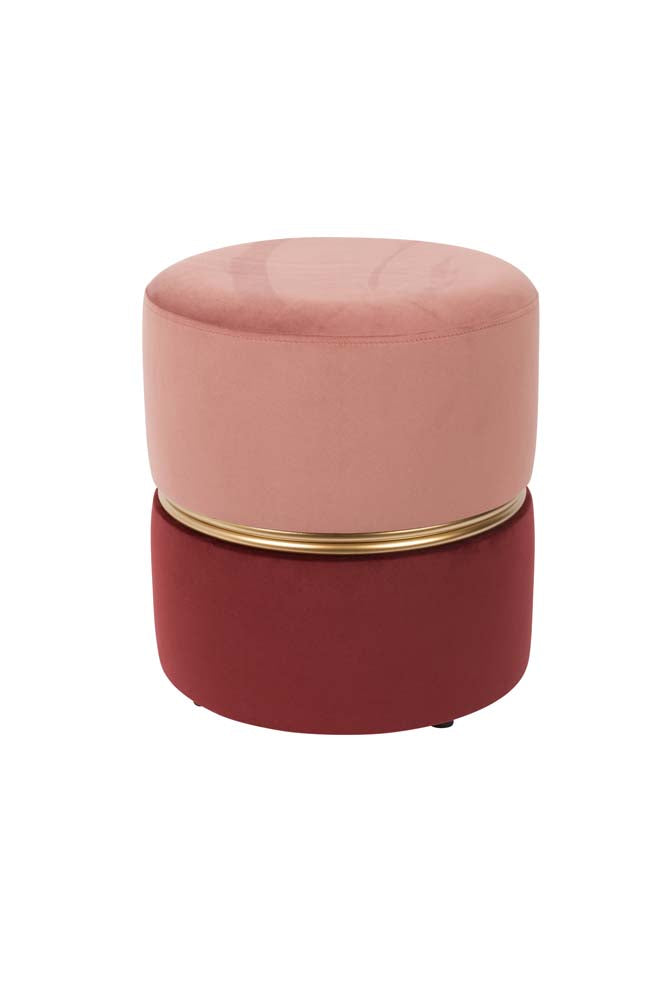 Bubbly Hocker Rosa / Rot