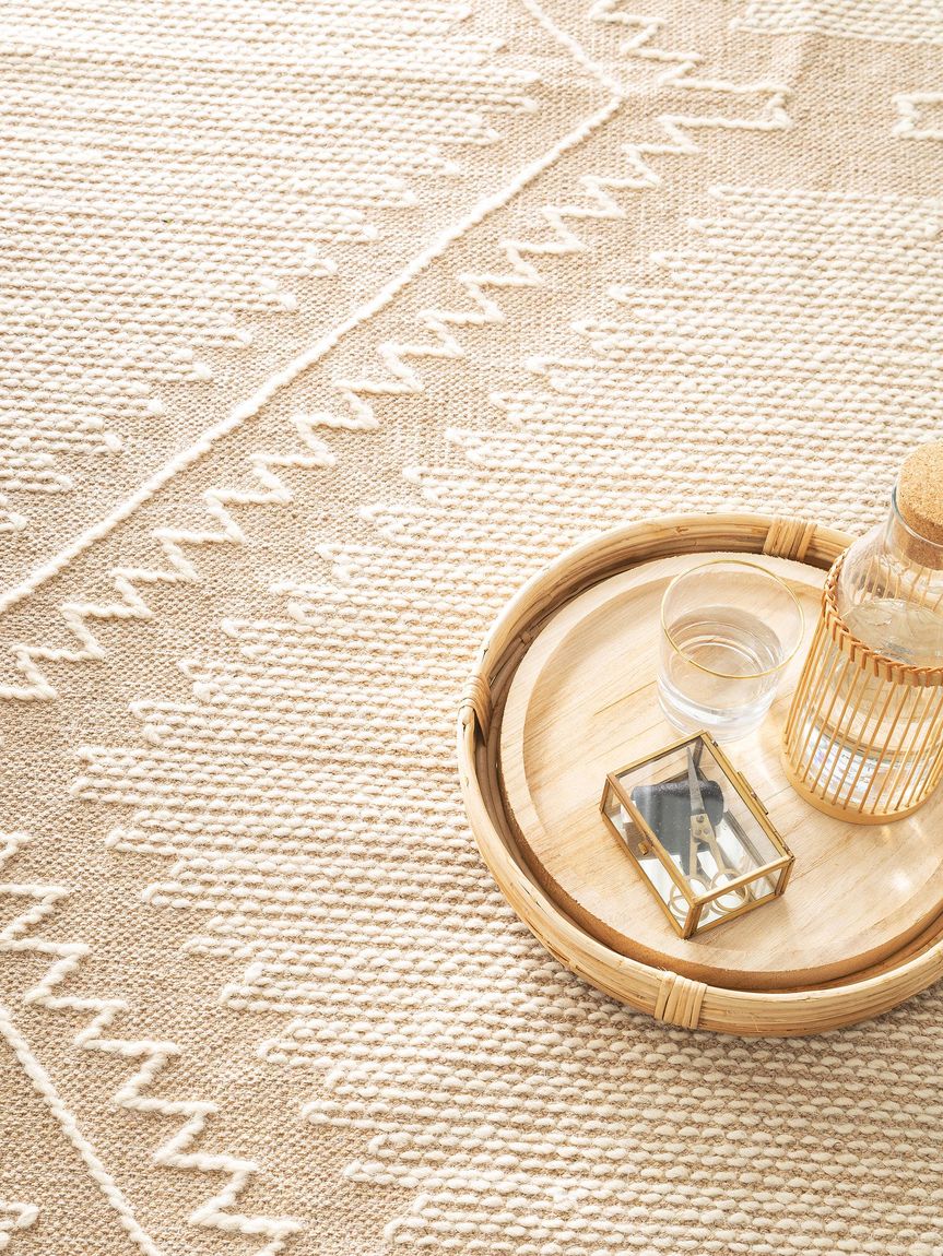Baumwollteppich Sydney Beige