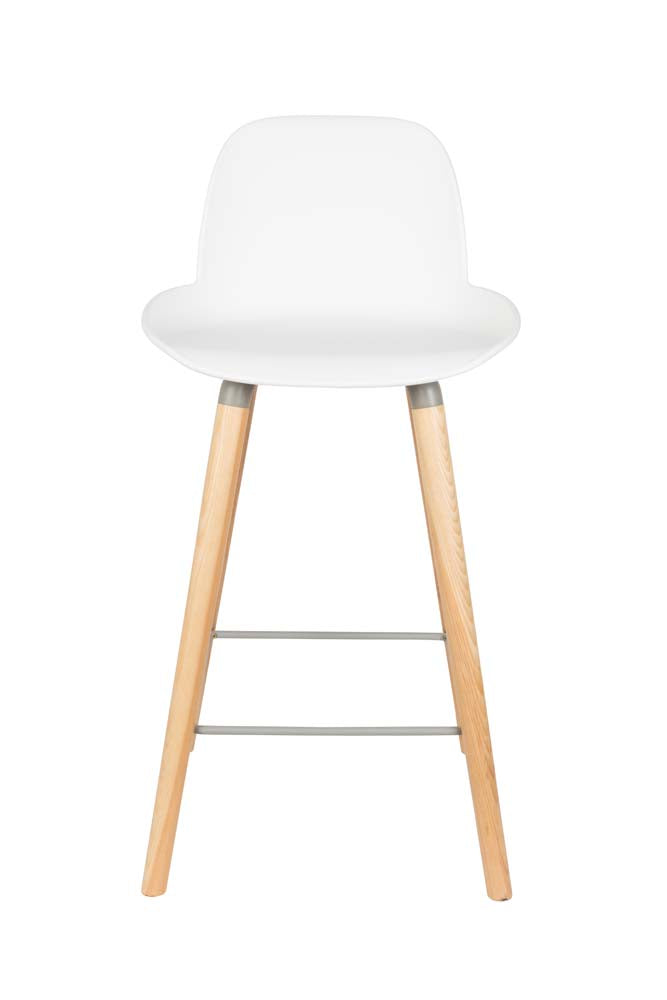 Albert Kuip 2-er Set Barhocker Weiß