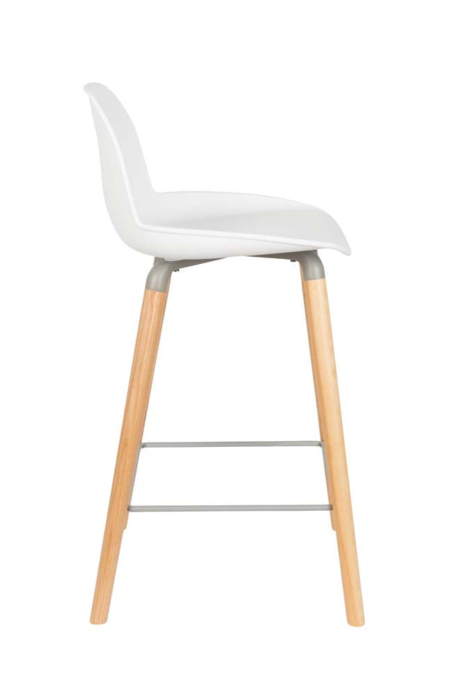 Albert Kuip 2-er Set Barhocker Weiß