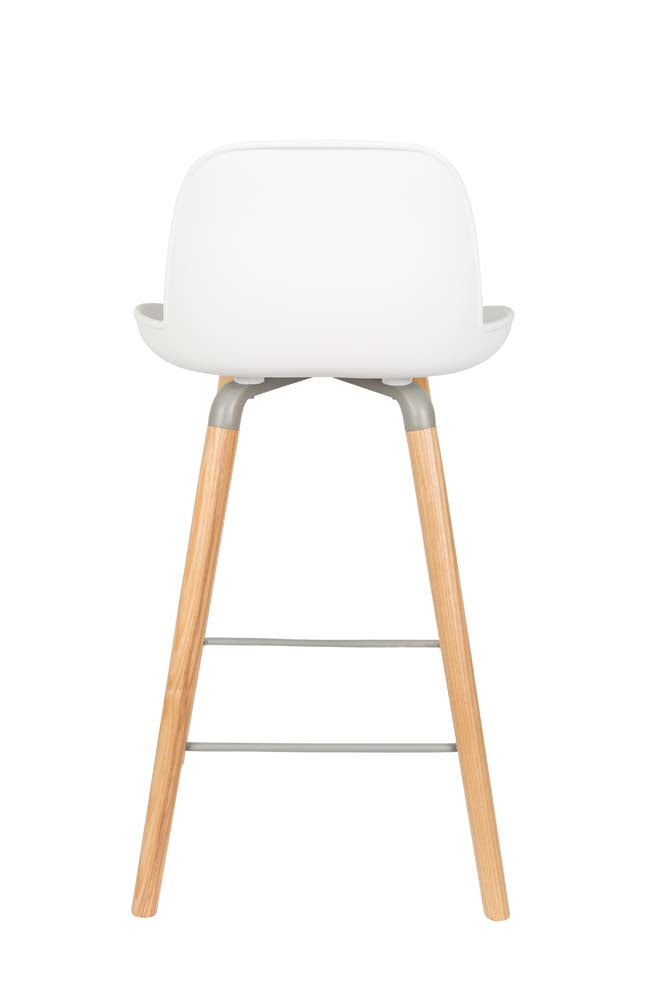 Albert Kuip 2-er Set Barhocker Weiß