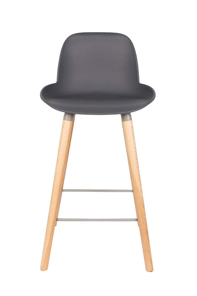Albert Kuip 2-er Set Barhocker Dunkelgrau