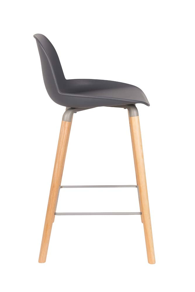 Albert Kuip 2-er Set Barhocker Dunkelgrau
