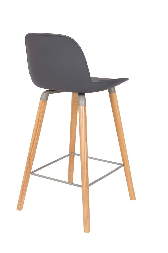 Albert Kuip 2-er Set Barhocker Dunkelgrau