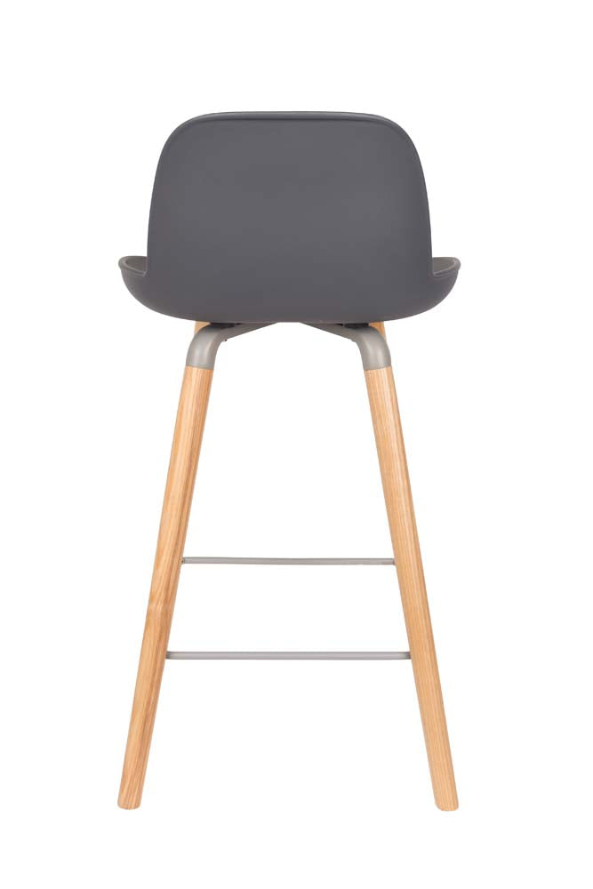Albert Kuip 2-er Set Barhocker Dunkelgrau