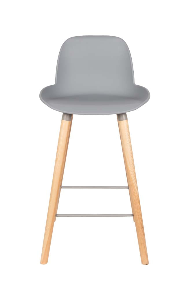 Albert Kuip 2-er Set Barhocker Hellgrau