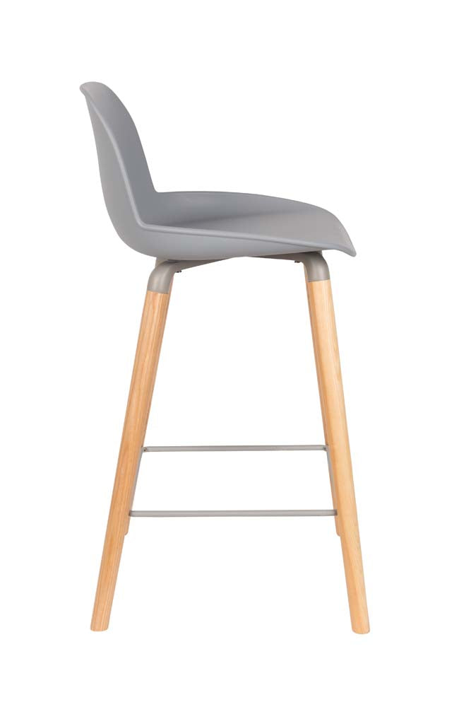 Albert Kuip 2-er Set Barhocker Hellgrau