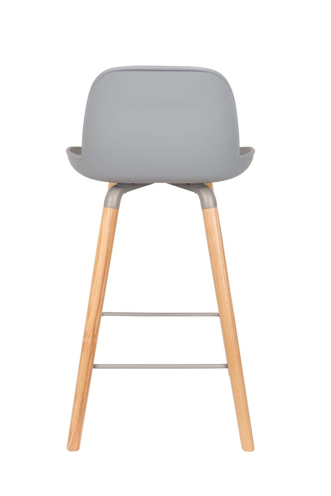 Albert Kuip 2-er Set Barhocker Hellgrau