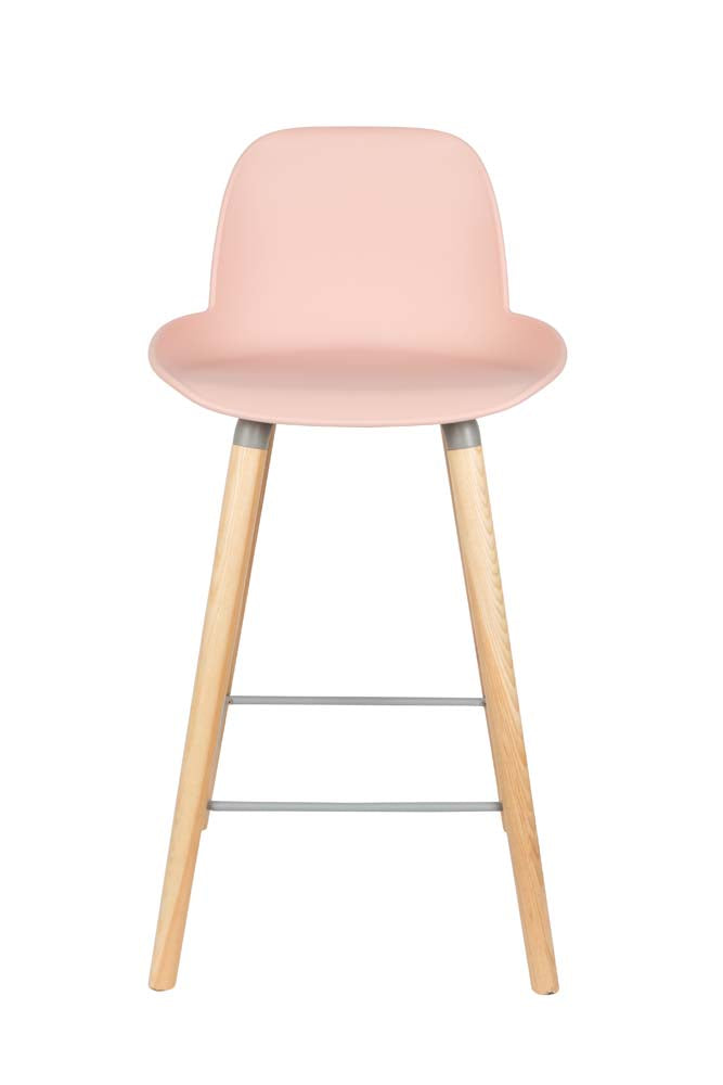Albert Kuip 2-er Set Barhocker Altrosa