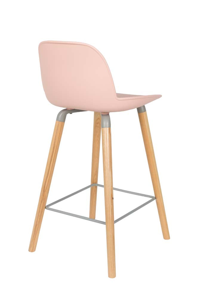Albert Kuip 2-er Set Barhocker Altrosa