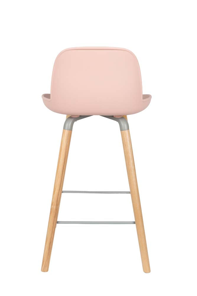 Albert Kuip 2-er Set Barhocker Altrosa