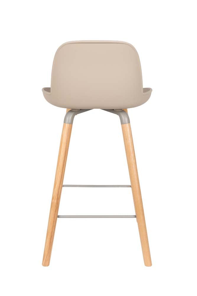 Albert Kuip 2-er Set Barhocker Taupe