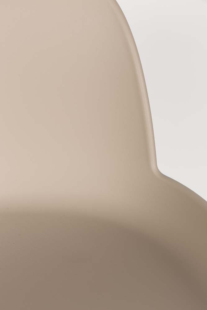 Albert Kuip 2-er Set Barhocker Taupe