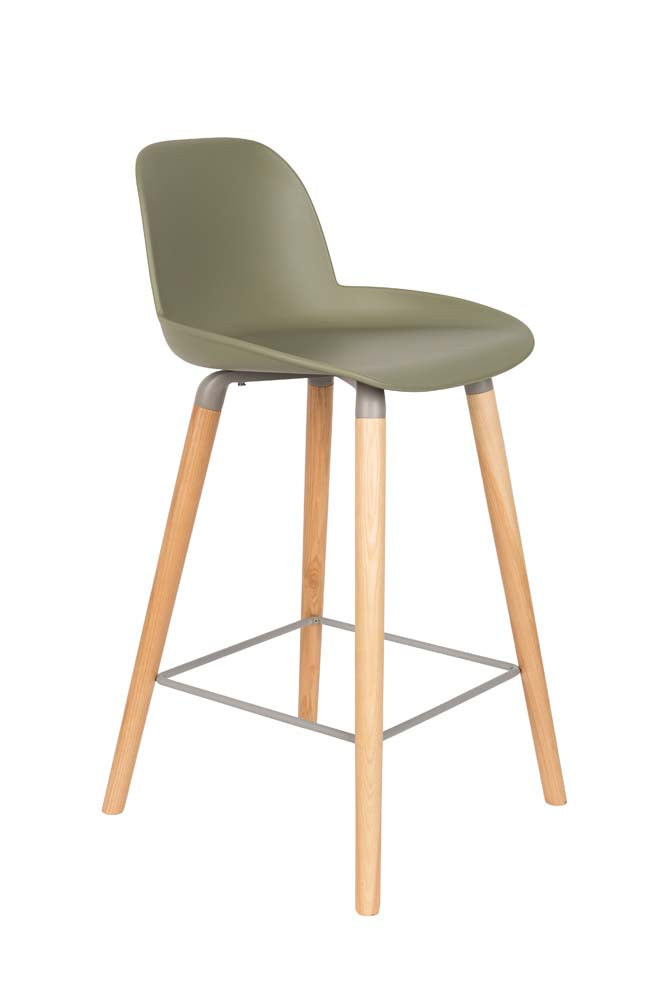 Albert Kuip 2-er Set Barhocker Grün