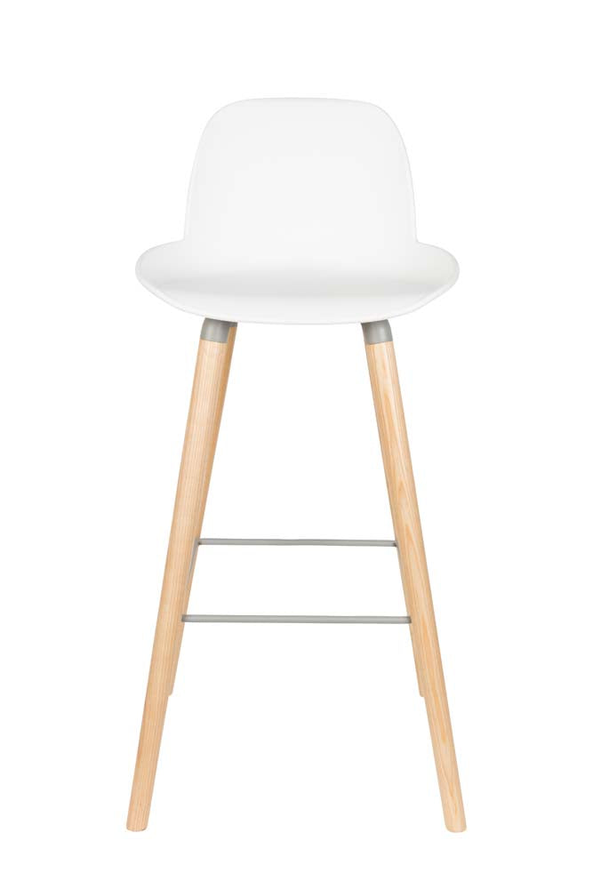 Albert Kuip 2-er Set Barhocker Weiß