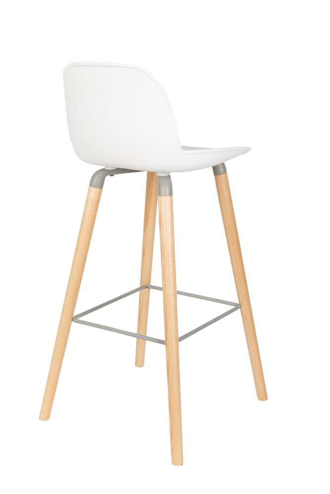 Albert Kuip 2-er Set Barhocker Weiß