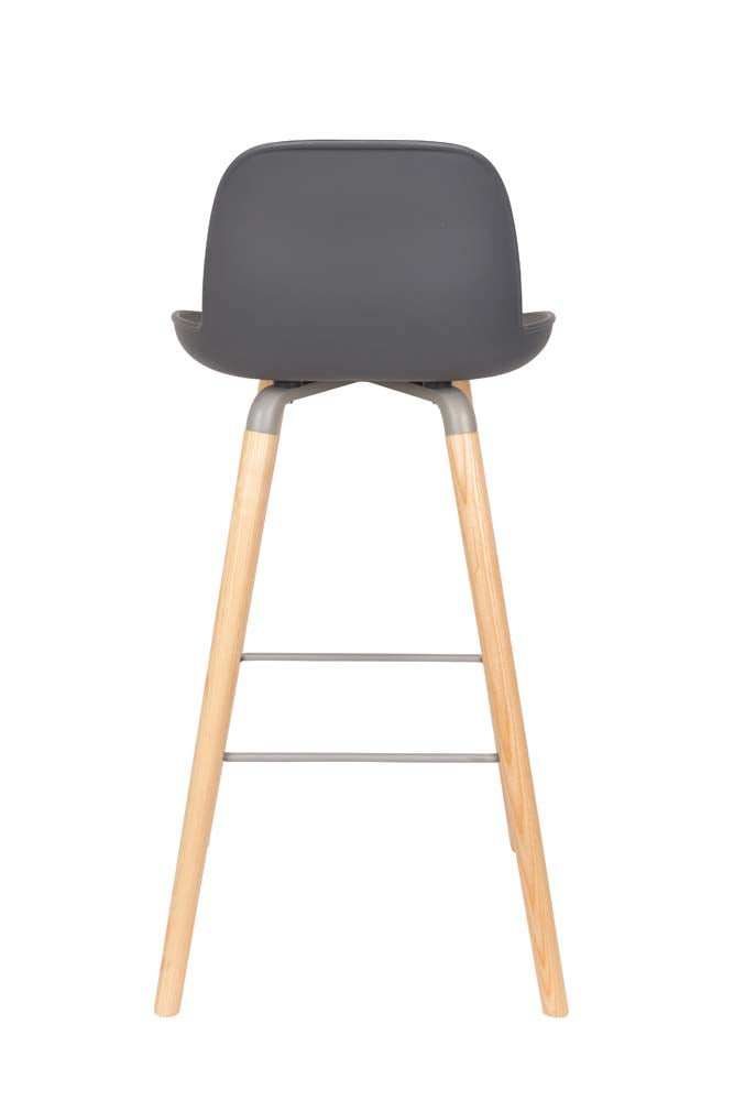 Albert Kuip 2-er Set Barhocker Dunkelgrau