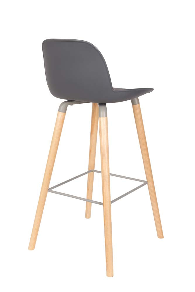 Albert Kuip 2-er Set Barhocker Dunkelgrau