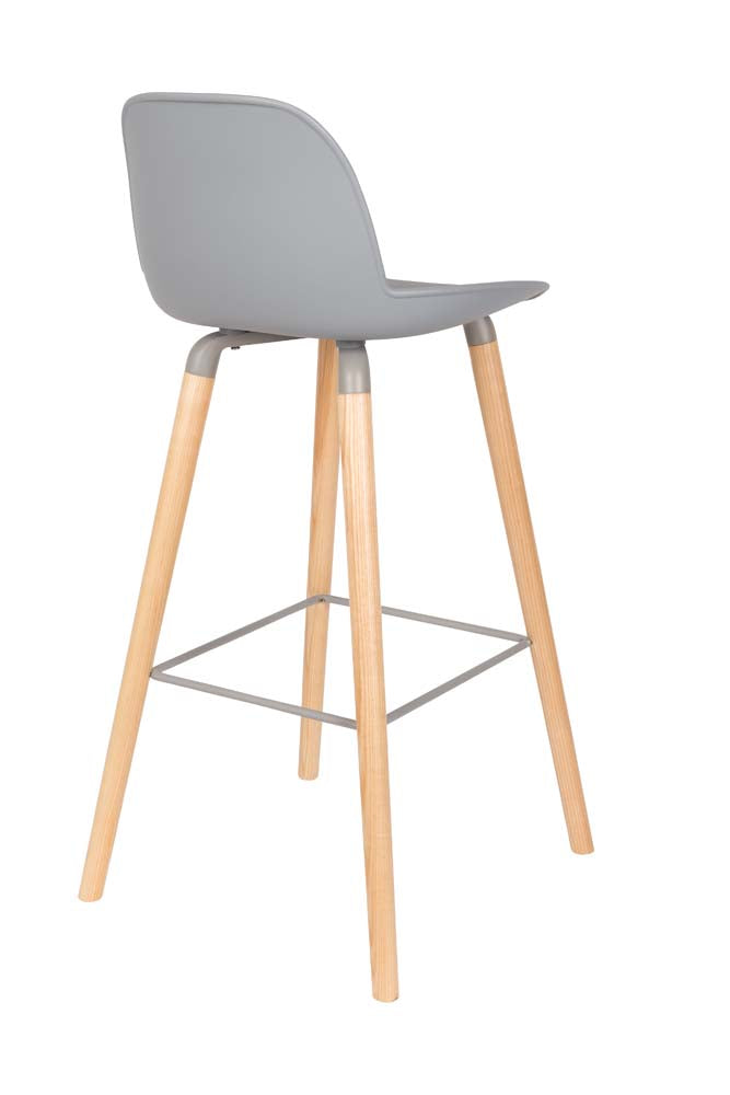 Albert Kuip 2-er Set Barhocker Hellgrau