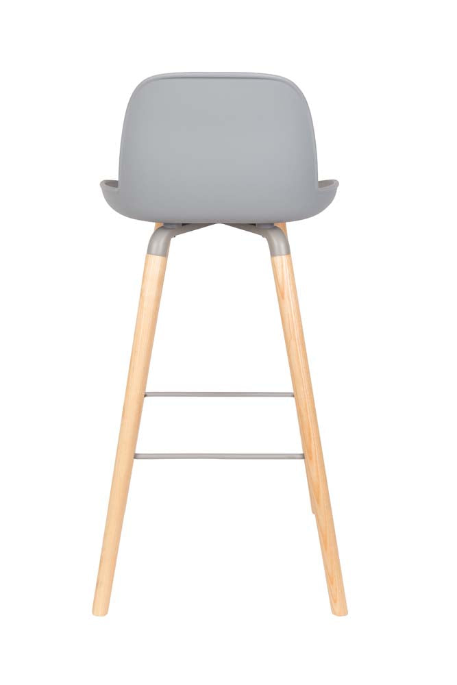 Albert Kuip 2-er Set Barhocker Hellgrau