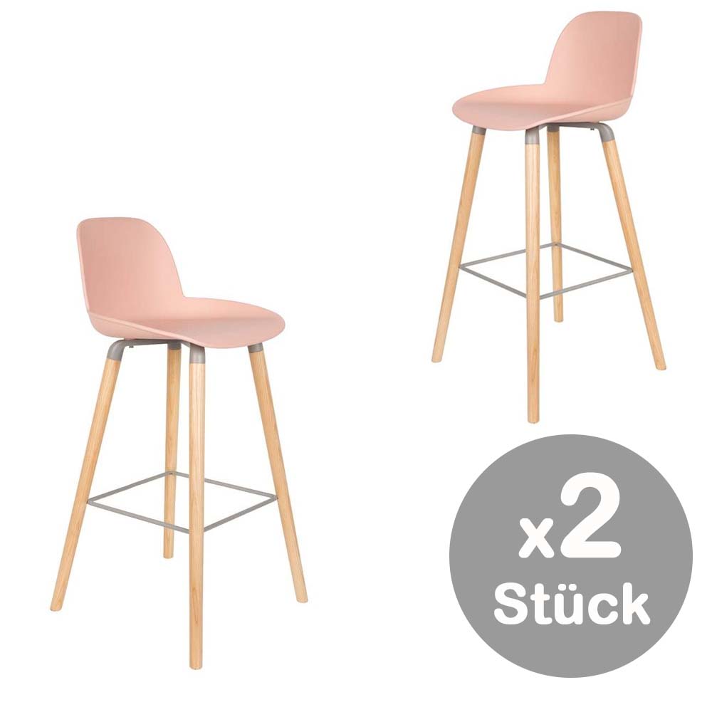 Albert Kuip 2er Set Barhocker Tresenhocker